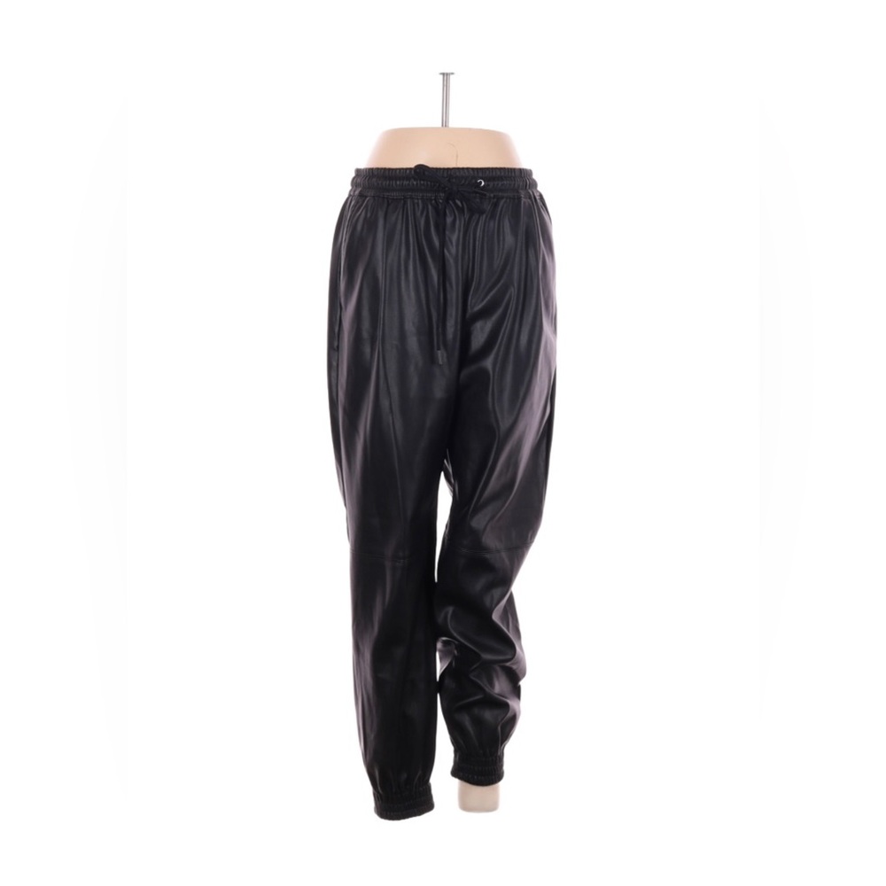 Zara Faux Leather Joggers